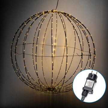 Aigostar - Décoration extérieure de Noël LED, boule 30 cm, 3,6 W / 230 V, IP44, blanc chaud