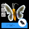 Aigostar - décoration extérieure LED 246xLED/9W/230V 42 cm IP44 papillon/blanc froid