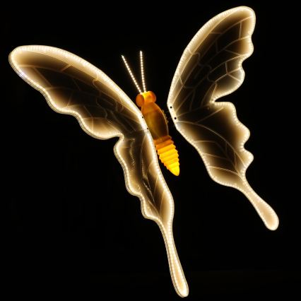 Aigostar - Décoration extérieure LED 558xLED 90 cm IP44 papillon/blanc chaud