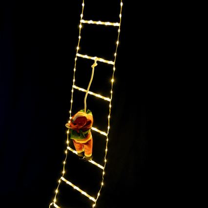 Aigostar - Décoration de Noël LED d'extérieur 304 LED/8 fonctions 3 m IP44 blanc chaud