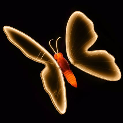 Aigostar - Décoration LED d'extérieur 504xLED IP44 blanc chaud papillon