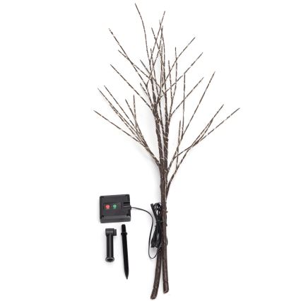 Aigostar - Décoration solaire 140xLED/3m IP65 blanc chaud vigne