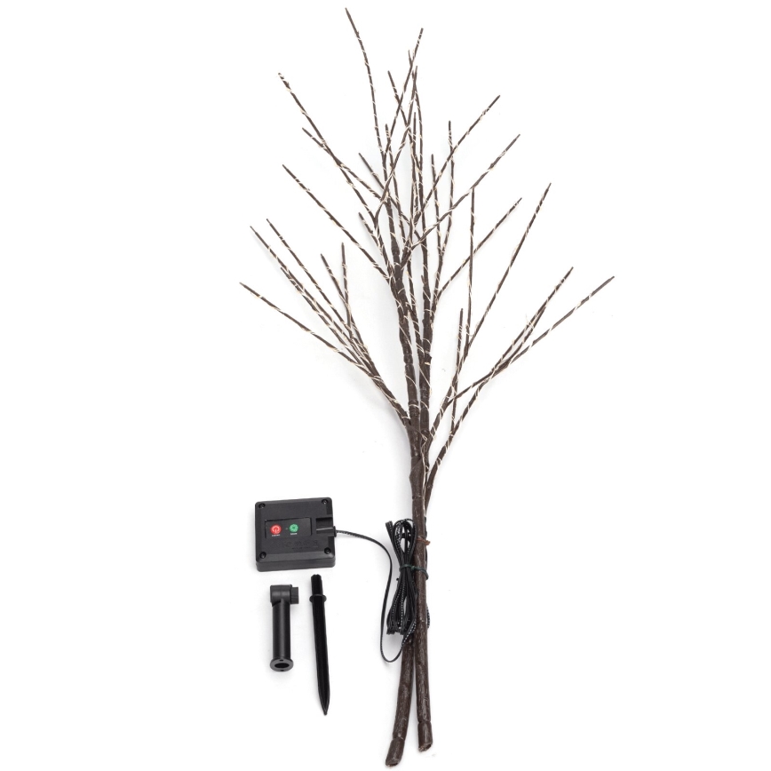 Aigostar - Décoration solaire 140xLED/3m IP65 blanc chaud vigne