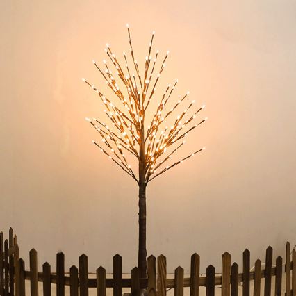 Aigostar - Décoration solaire 152xLED/3,8m IP65 arbre blanc chaud