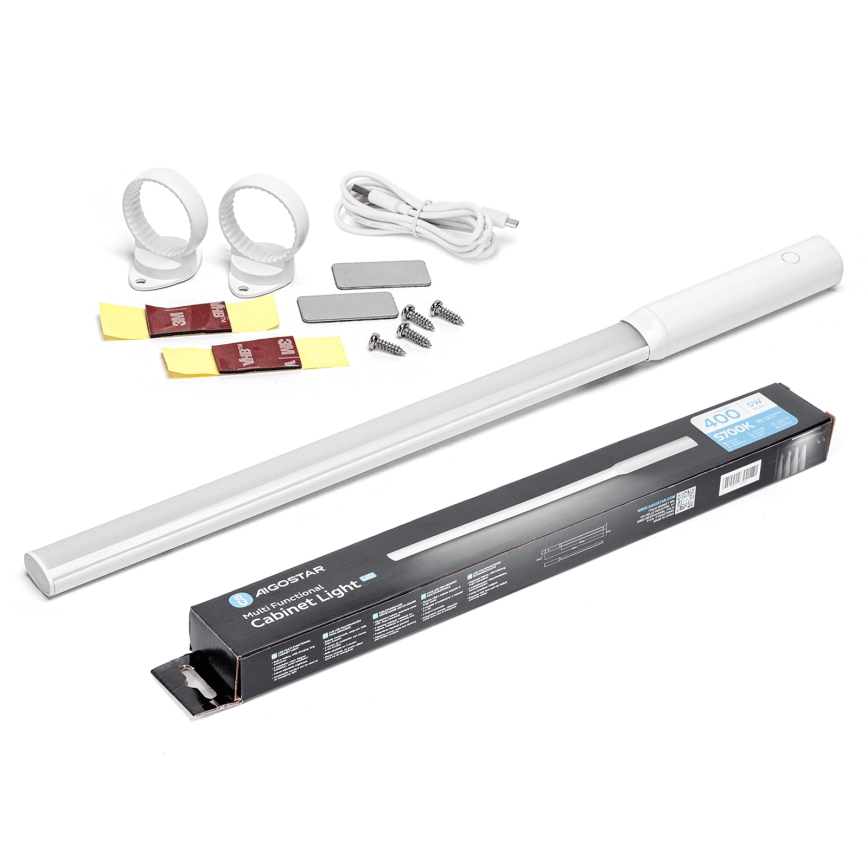 Aigostar - Éclairage d'armoire LED avec détecteur de mouvement LED/5W/5V 5700K blanc