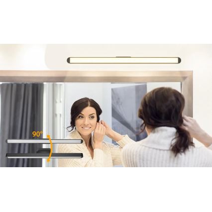 Aigostar - Éclairage miroir rechargeable à LED à intensité variable/2,9W/5V 2000 mAh