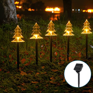 Aigostar - Éclairage de Noël solaire LED/0,054W/1,2V 1m IP65 blanc chaud