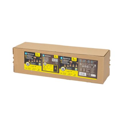 Aigostar - Éclairage de Noël solaire LED/0,054W/1,2V 1m IP65 blanc chaud