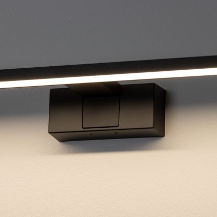 Aigostar - Éclairage LED pour miroir de salle de bains LED/8W/230V 4000K 40 cm IP44 noir