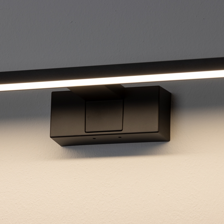 Aigostar - Éclairage LED pour miroir de salle de bains LED/8W/230V 4000K 40 cm IP44 noir