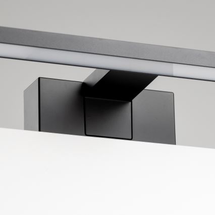 Aigostar - Éclairage LED pour miroir de salle de bains LED/8W/230V 4000K 40 cm IP44 noir