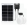 Aigostar - Éclairage solaire 2xLED/35W/12V 6000 mAh 6500K d. 16,8 cm + Télécommande