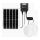 Aigostar - Éclairage solaire 2xLED/70W/12V 12000 mAh 6500K d. 20,5 cm + Télécommande