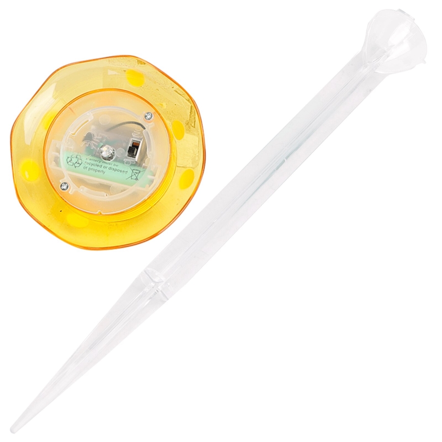 Aigostar - Éclairage solaire LED/0,006W/1,2V 100 mAh 2700K IP44 jaune