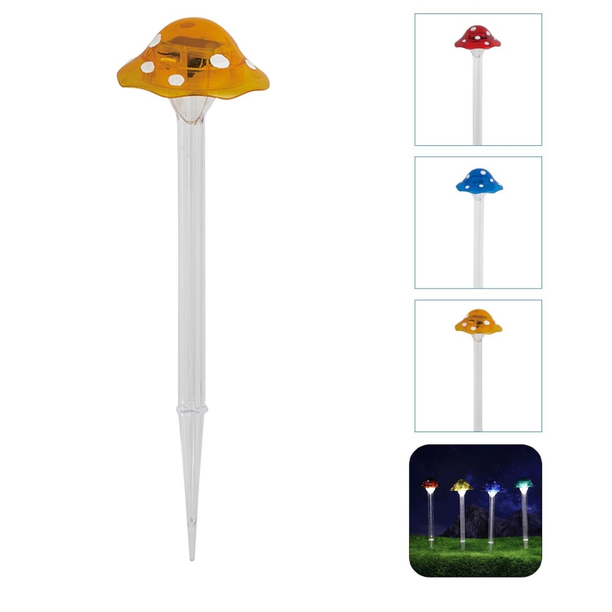 Aigostar - Éclairage solaire LED/0,006W/1,2V 100 mAh 2700K IP44 jaune