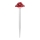 Aigostar - Éclairage solaire LED/0,006W/1,2V 100 mAh 2700K IP44 rouge