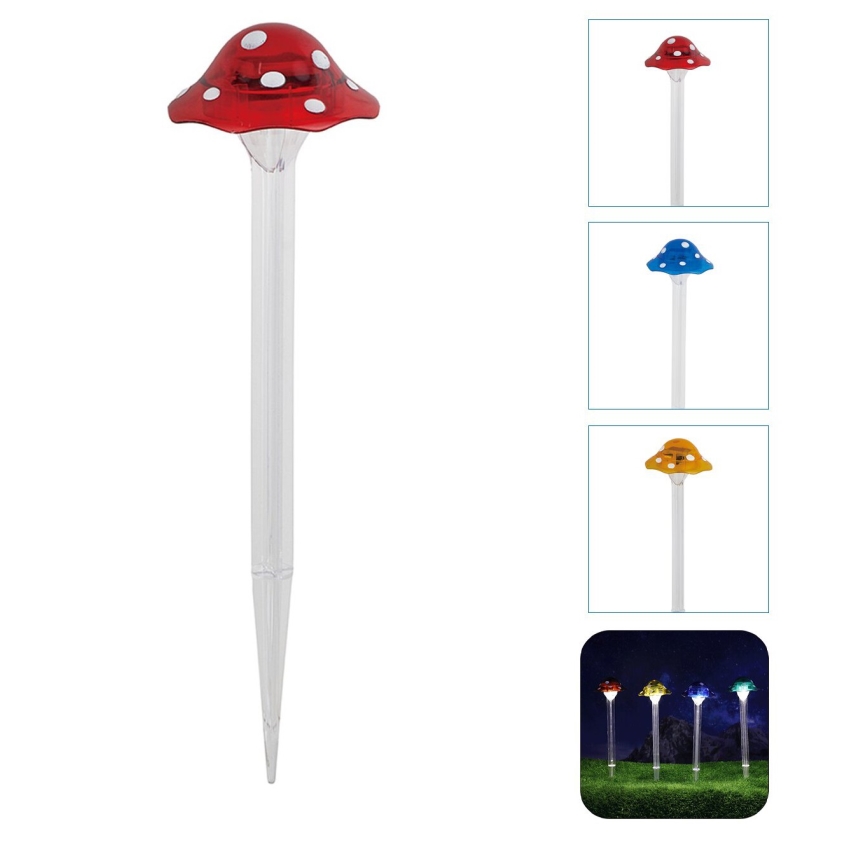 Aigostar - Éclairage solaire LED/0,006W/1,2V 100 mAh 2700K IP44 rouge
