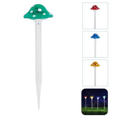 Aigostar - Éclairage solaire LED/0,006W/1,2V 100 mAh 2700K IP44 vert