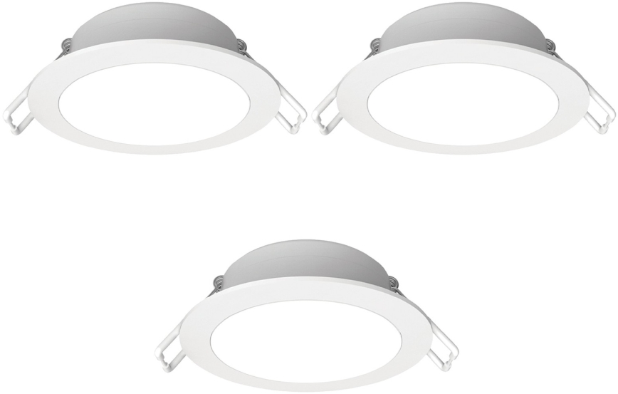 Aigostar - ENSEMBLE de 3 spots LED pour salle de bain LED/4,8W/230V IP65 blanc