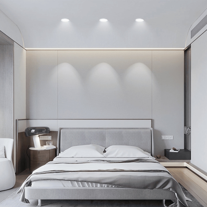 Aigostar - ENSEMBLE de 3 spots LED pour salle de bain LED/4,8W/230V IP65 blanc