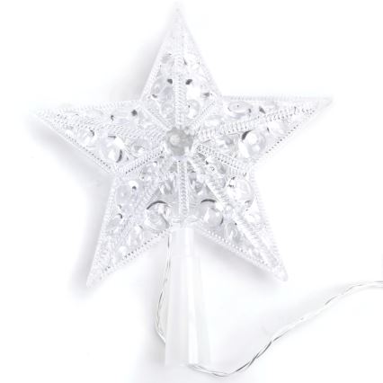 Aigostar - Étoile décorative LED de Noël, 10×LED / 3×AA, blanc chaud