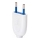 Aigostar - Fiche plastique 2 pôles 10 A / 250 V blanche