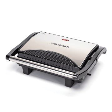 Aigostar - Grill de contact 1000W/230V noir/chrome mat