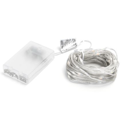 Aigostar - Guirlande de Noël 100xLED/3xAA 10,3m multicolore