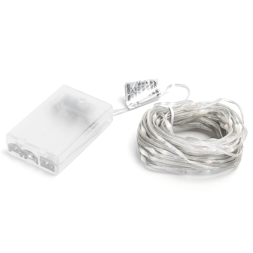 Aigostar - Guirlande de Noël 100xLED/3xAA 10,3m multicolore