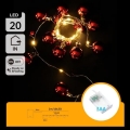Aigostar - guirlande de Noël 20xLED/3xAA 2m blanc chaud