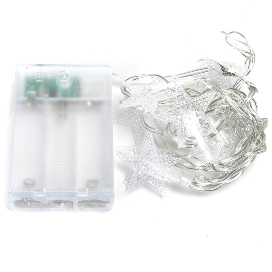 Aigostar - Guirlande de Noël 20xLED/3xAA 3,3m étoiles