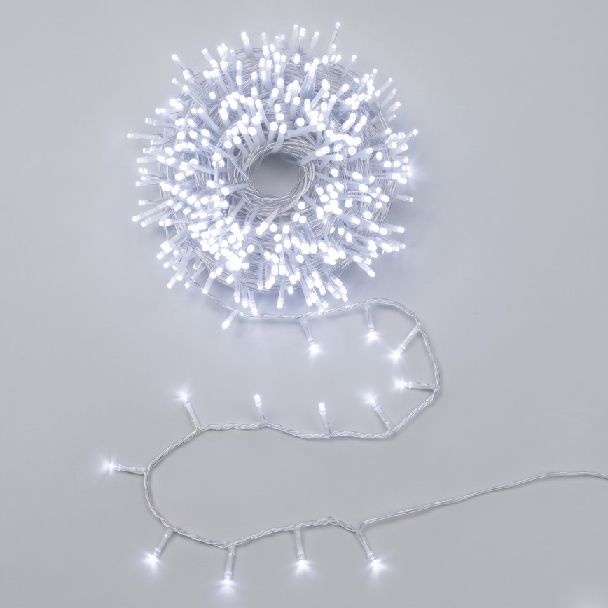 Aigostar - Guirlande de Noël d'extérieur 100xLED/8 fonctions 5,3m IP44 blanc froid