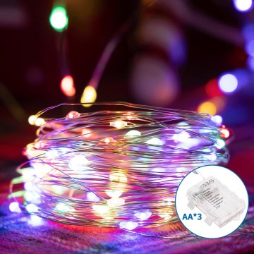 Aigostar - Guirlande de Noël extérieure 100xLED/8 fonctions 10,3m IP44 multicolore