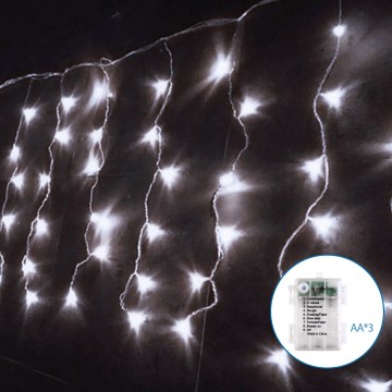 Aigostar - Guirlande de Noël extérieure 100xLED/8 fonctions 8x0,4m IP44 blanc froid