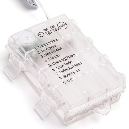 Aigostar - Guirlande de Noël extérieure 150xLED/8 fonctions 15,3m IP44 blanc froid