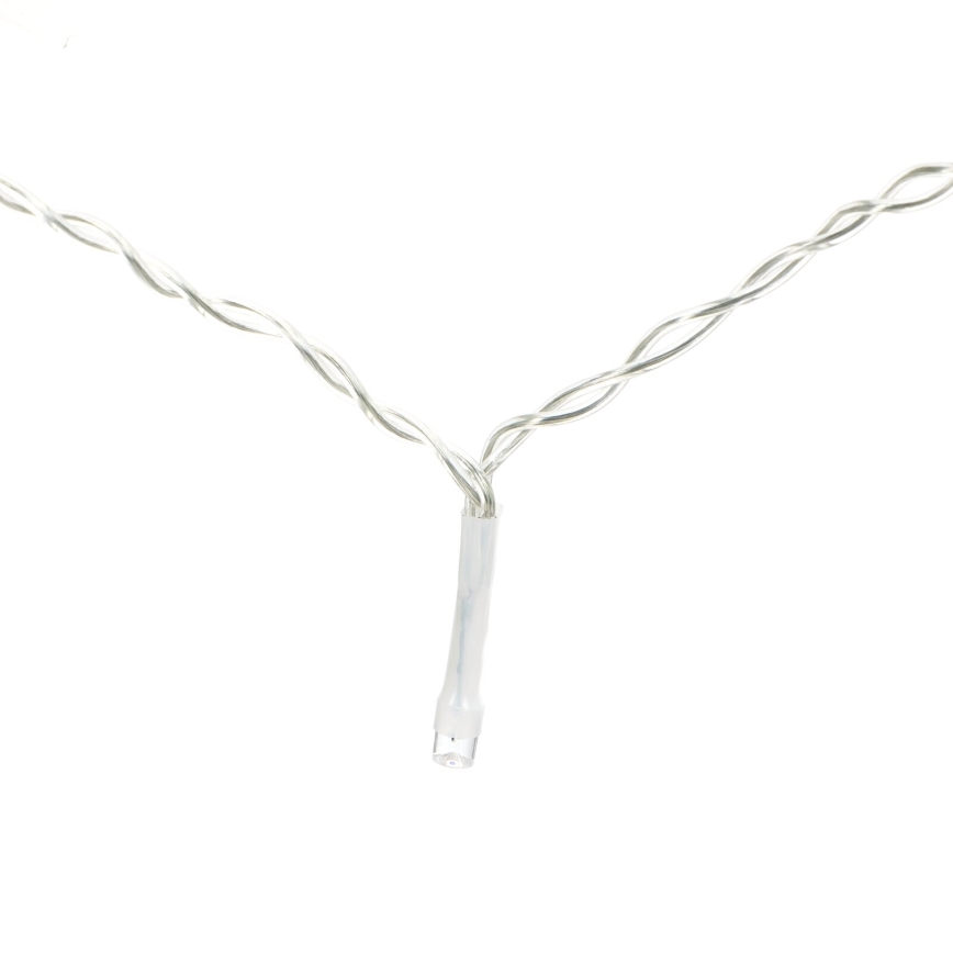 Aigostar - Guirlande de Noël extérieure 200xLED/8 fonctions 3xAA 5x2m IP44 blanc chaud