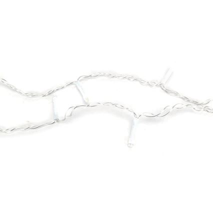 Aigostar-Guirlande de Noël extérieure 200xLED/8 fonctions 3xAA 6x1,5m IP44 blanc chaud
