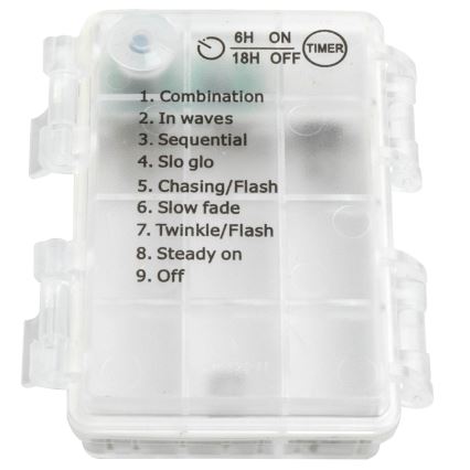 Aigostar - Guirlande de Noël extérieure 200xLED/8 fonctions 6x1,5m IP44 blanc froid