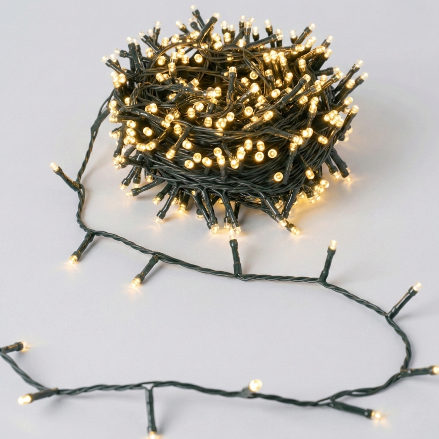 Aigostar - Guirlande de Noël extérieure 300xLED/8 fonctions 18m IP44 blanc chaud