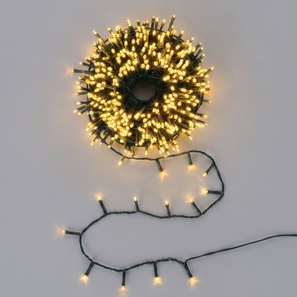 Aigostar - Guirlande de Noël extérieure 300xLED/8 fonctions 18m IP44 blanc chaud