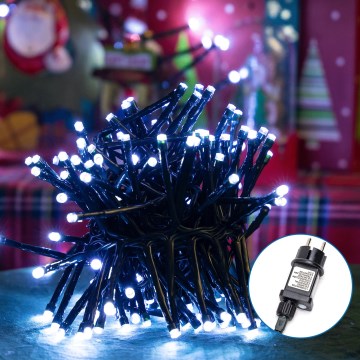 Aigostar - Guirlande de Noël extérieure 400xLED/8 fonctions 13m IP44 blanc froid