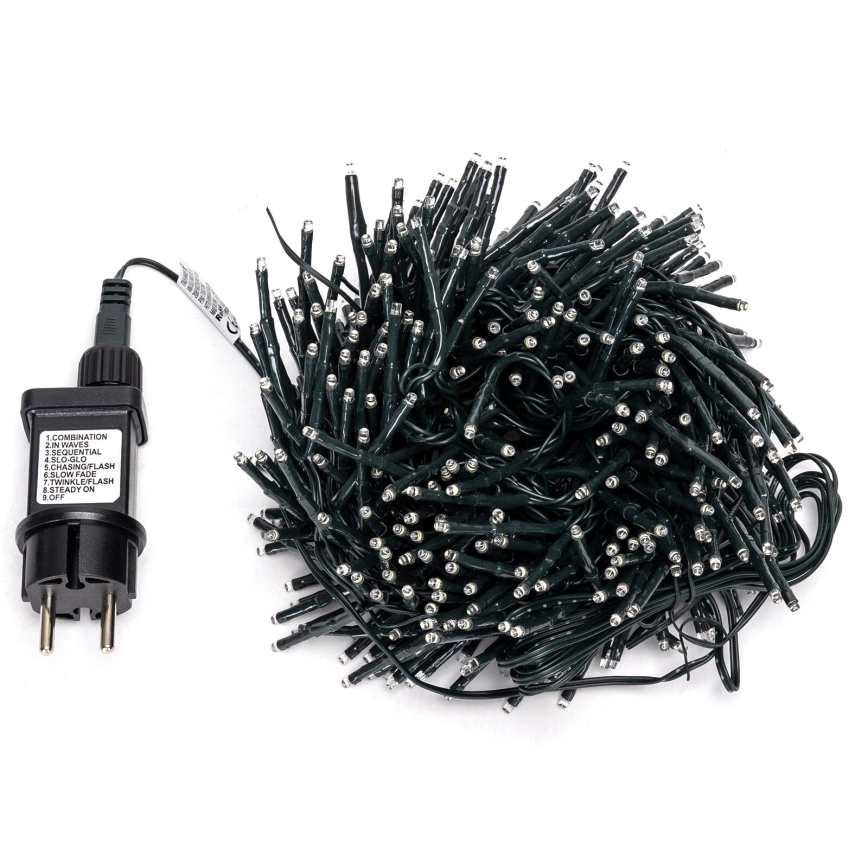Aigostar - Guirlande de Noël extérieure 400xLED/8 fonctions 13m IP44 blanc froid