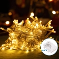 Aigostar - Guirlande de Noël extérieure 50xLED/8 fonctions 3xAA 5,3m IP44 blanc chaud