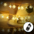 Aigostar - Guirlande de Noël extérieure 50xLED/8 fonctions 8m IP44 blanc chaud