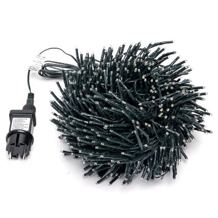 Aigostar - Guirlande de Noël extérieure 600xLED/8 fonctions 18m IP44 blanc chaud