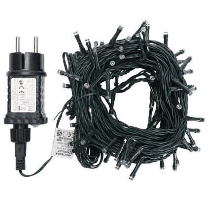 Aigostar - Guirlande de Noël extérieure à LED 100 LED / 8 fonctions, 13 m, IP44, multicolore