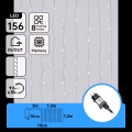 Aigostar - Guirlande de Noël extérieure à LED 156xLED/8 fonctions 4,2x1,2m IP44 blanc froid