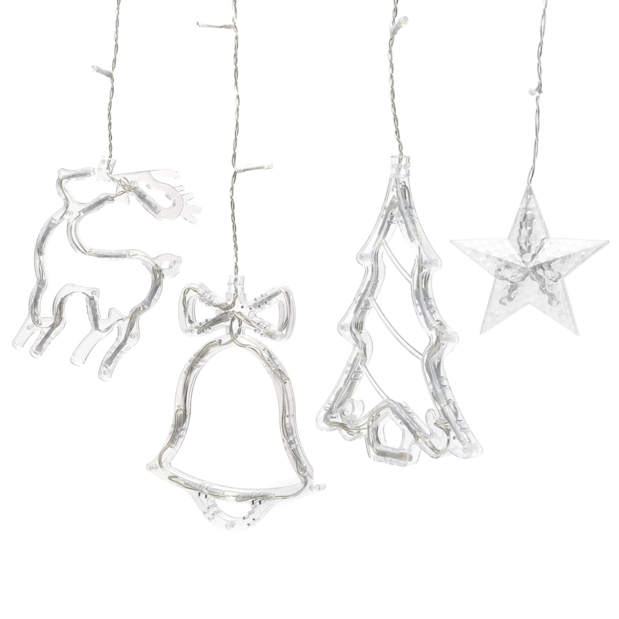 Aigostar - Guirlande d'extérieur LED RGBY 120xLED/8 fonctions 3x0,6m IP44 multicolore + télécommande