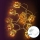 Aigostar - Guirlande de Noël LED 20xLED/3xAA 3m blanc chaud gant