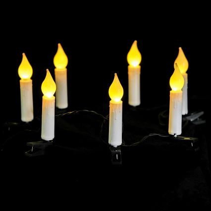 Aigostar - Guirlande de Noël LED 25 LED / 3x AA, 5 m, blanc chaud